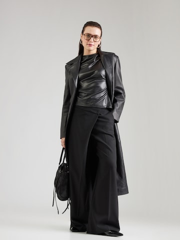 Karl Lagerfeld Wide leg Trousers with creases in Black