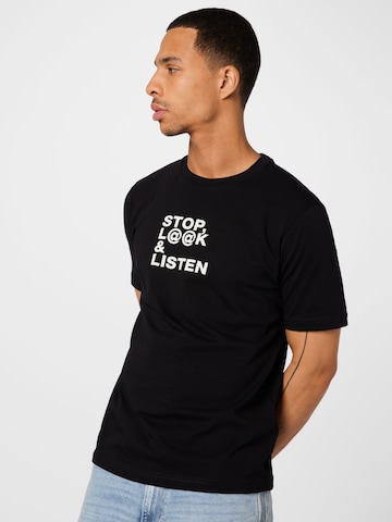 T-Shirt 'JUST' DIESEL en noir : devant