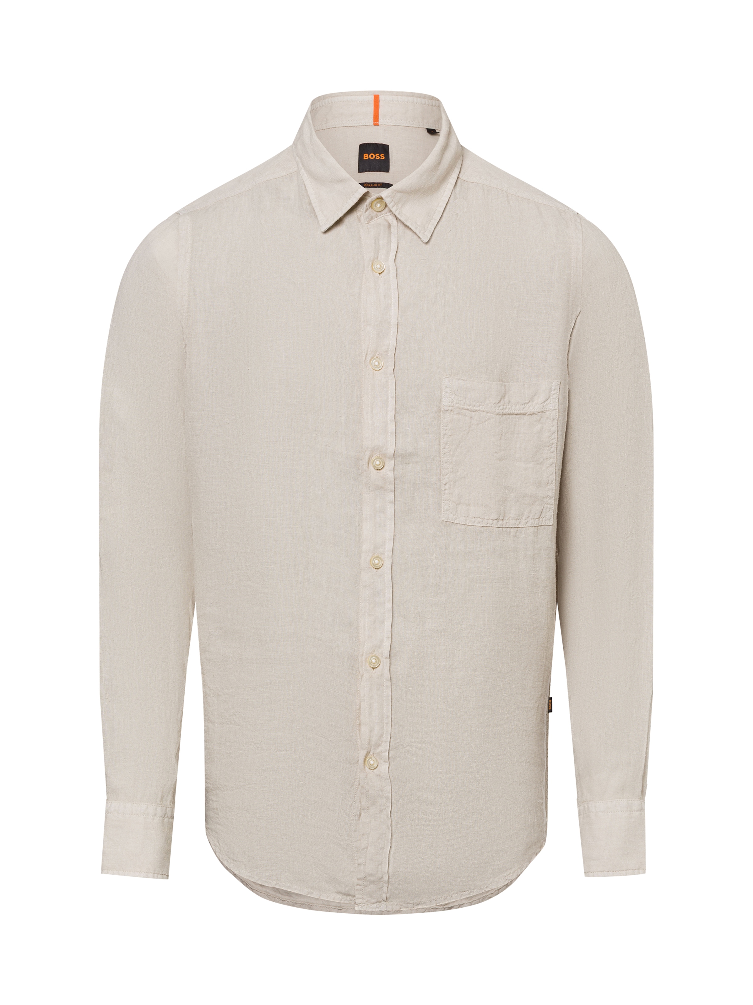 BOSS Regular fit Zakelijk overhemd 'Relegant' in Beige: voorkant