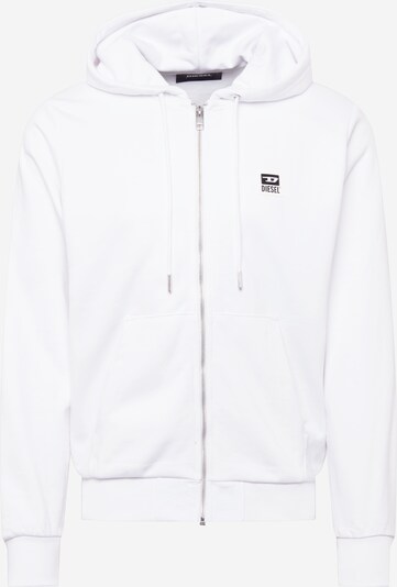 DIESEL Sweatjacke 'Girk' in weiß, Produktansicht