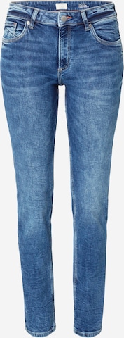 Coupe slim Jean QS en bleu : devant