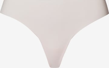 Hanro Thong ' Invisible Cotton' in White: front