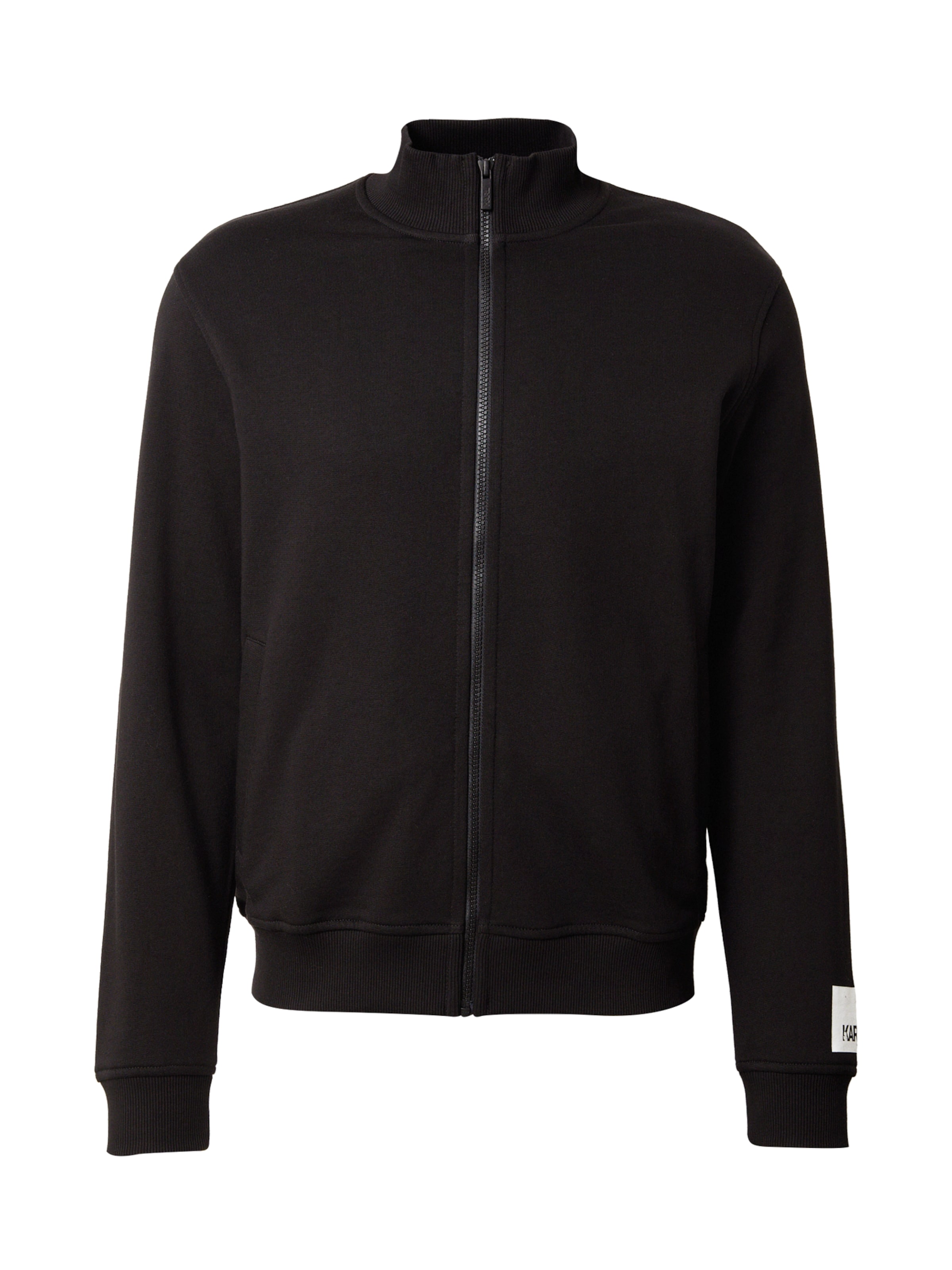 Karl Lagerfeld Sweatjacke in schwarz / weiß, Produktansicht