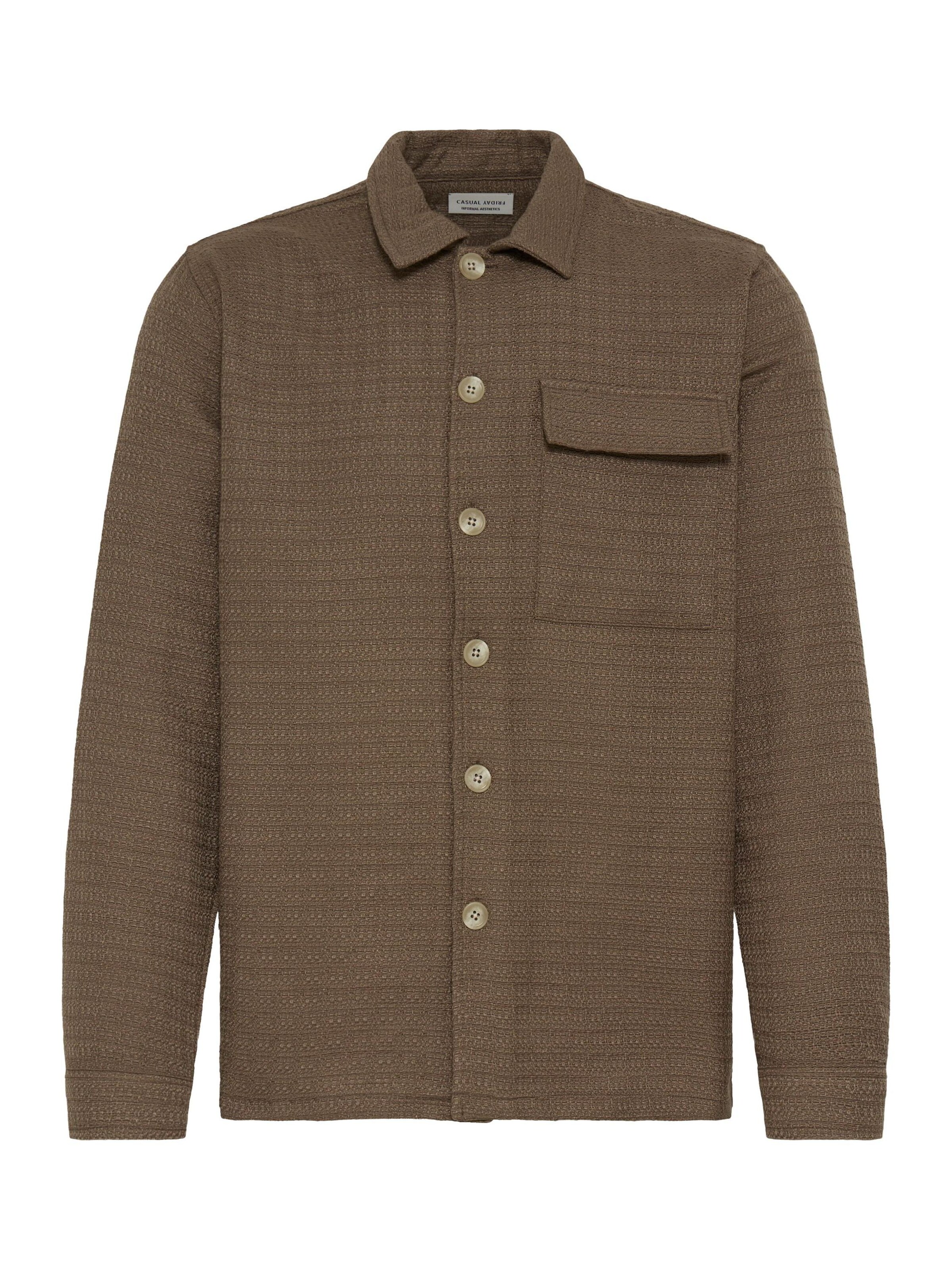 Casual Friday - Chaqueta de entretiempo ' CFMatt ' en marrón: frente