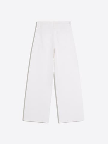 Wide leg Jeans de la Bershka pe bej