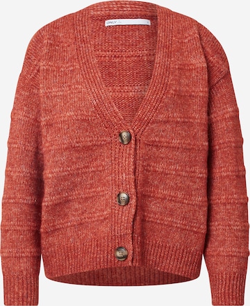 ONLY Knit Cardigan 'CELINA' in Red: front