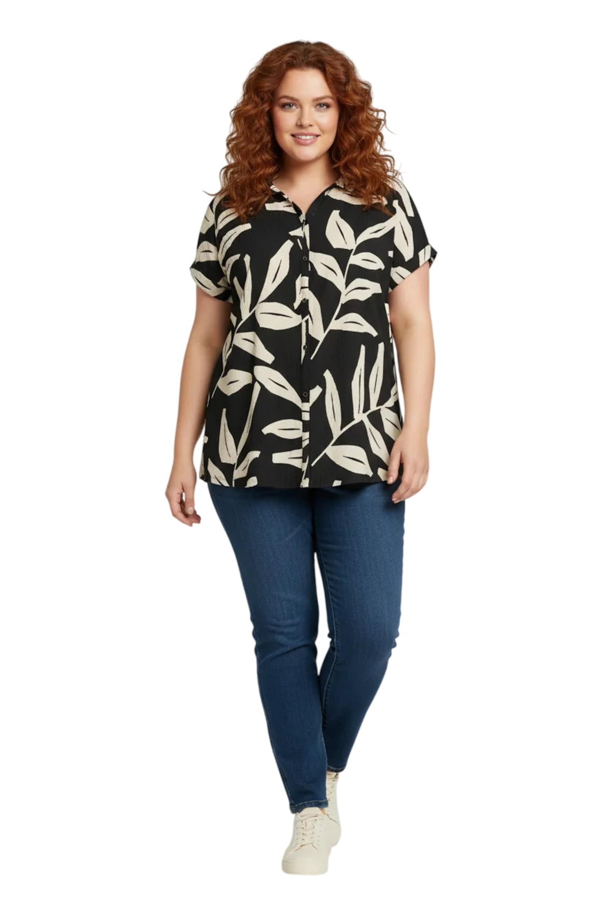 Shape Of You Bluse in Schwarz