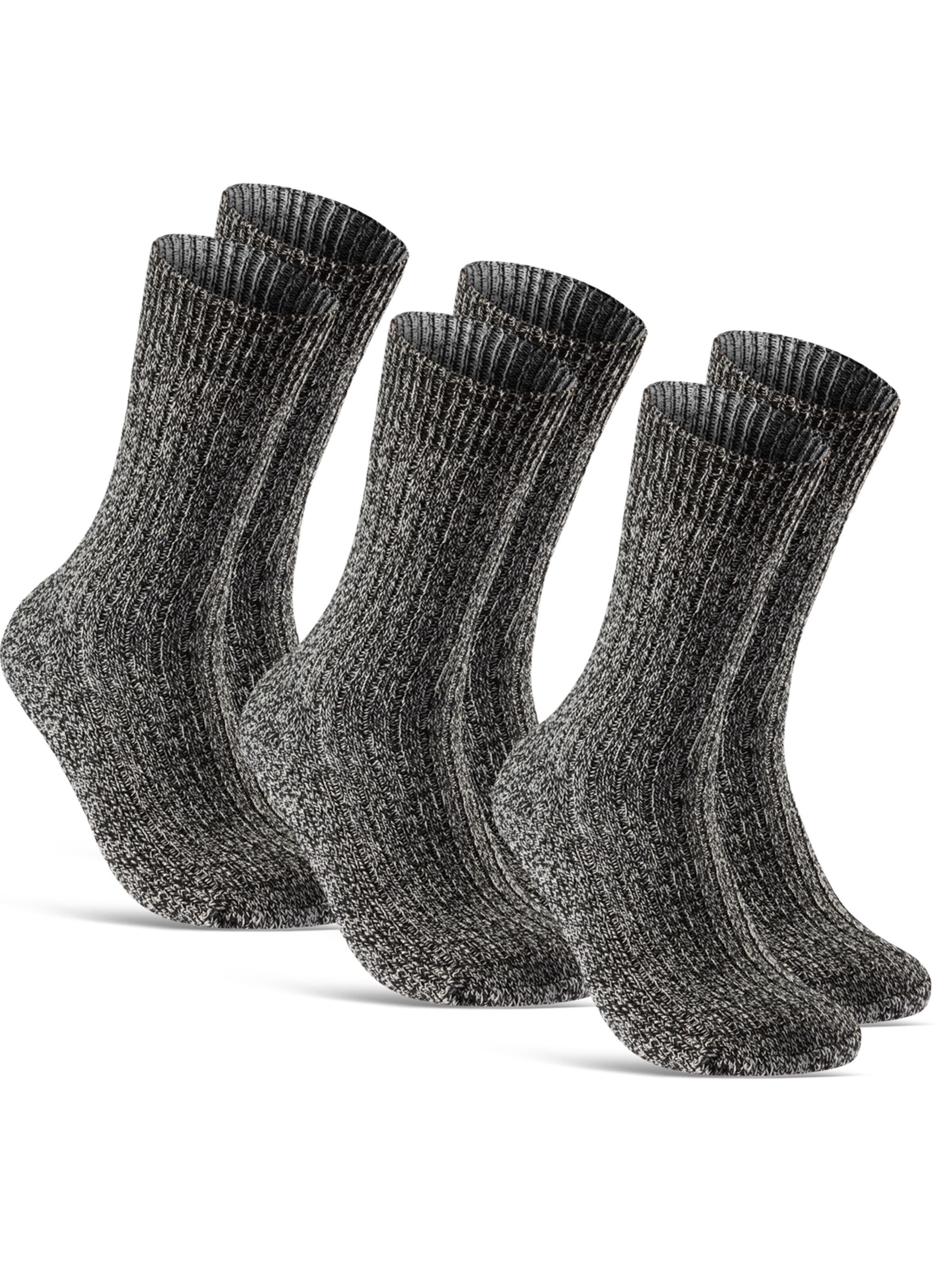 sockenkauf24 Sokken 'Norweger Wollsocken' in Grijs
