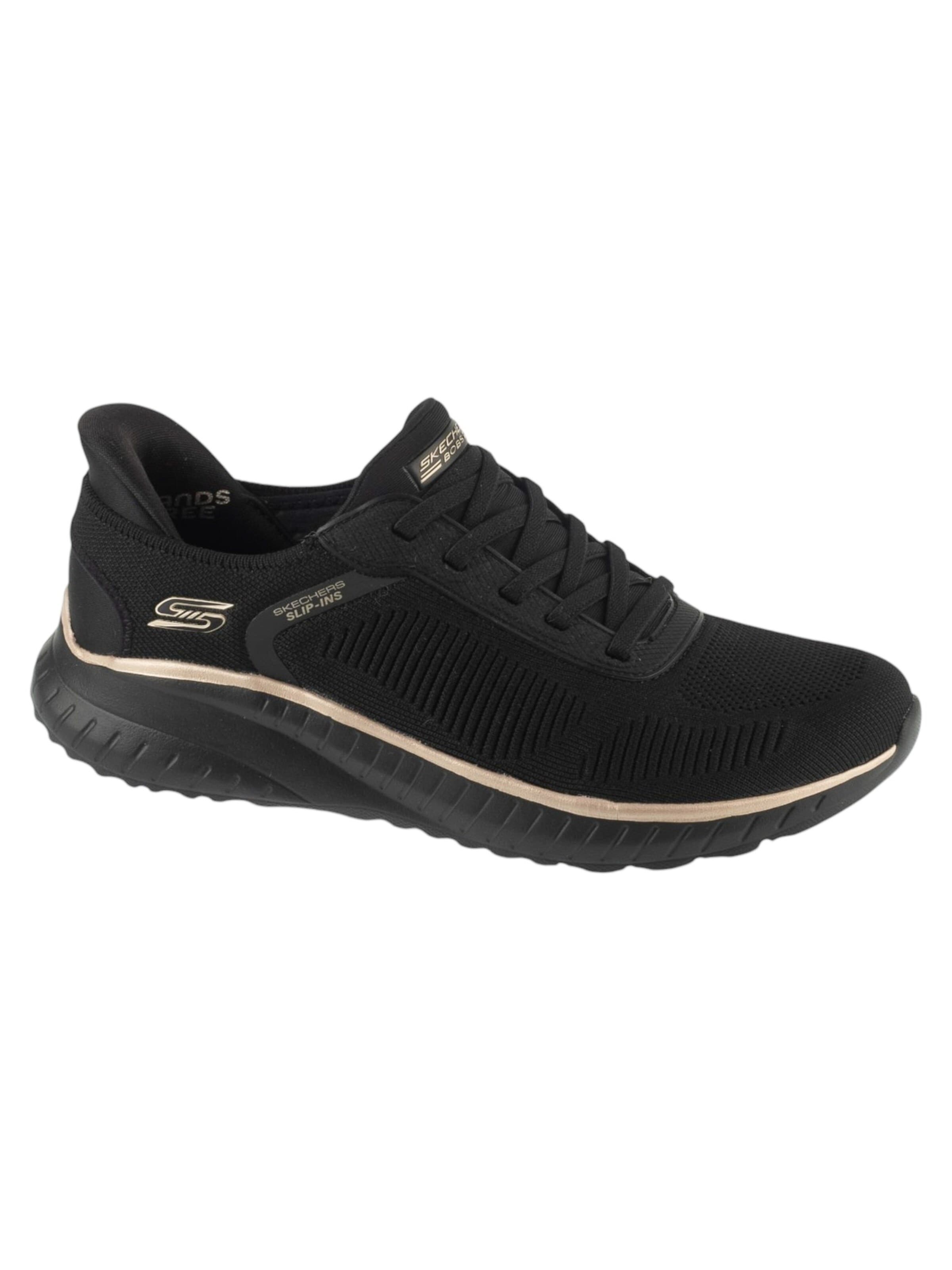 SKECHERS Sneakers laag 'Slip-Ins: BOBS Sport Squad Chaos - Current Muse' in Zwart: voorkant