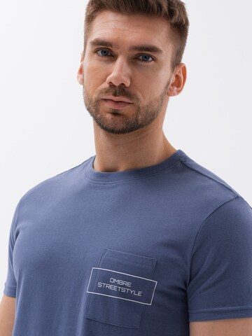 Ombre Shirt 'S1742' in Blauw