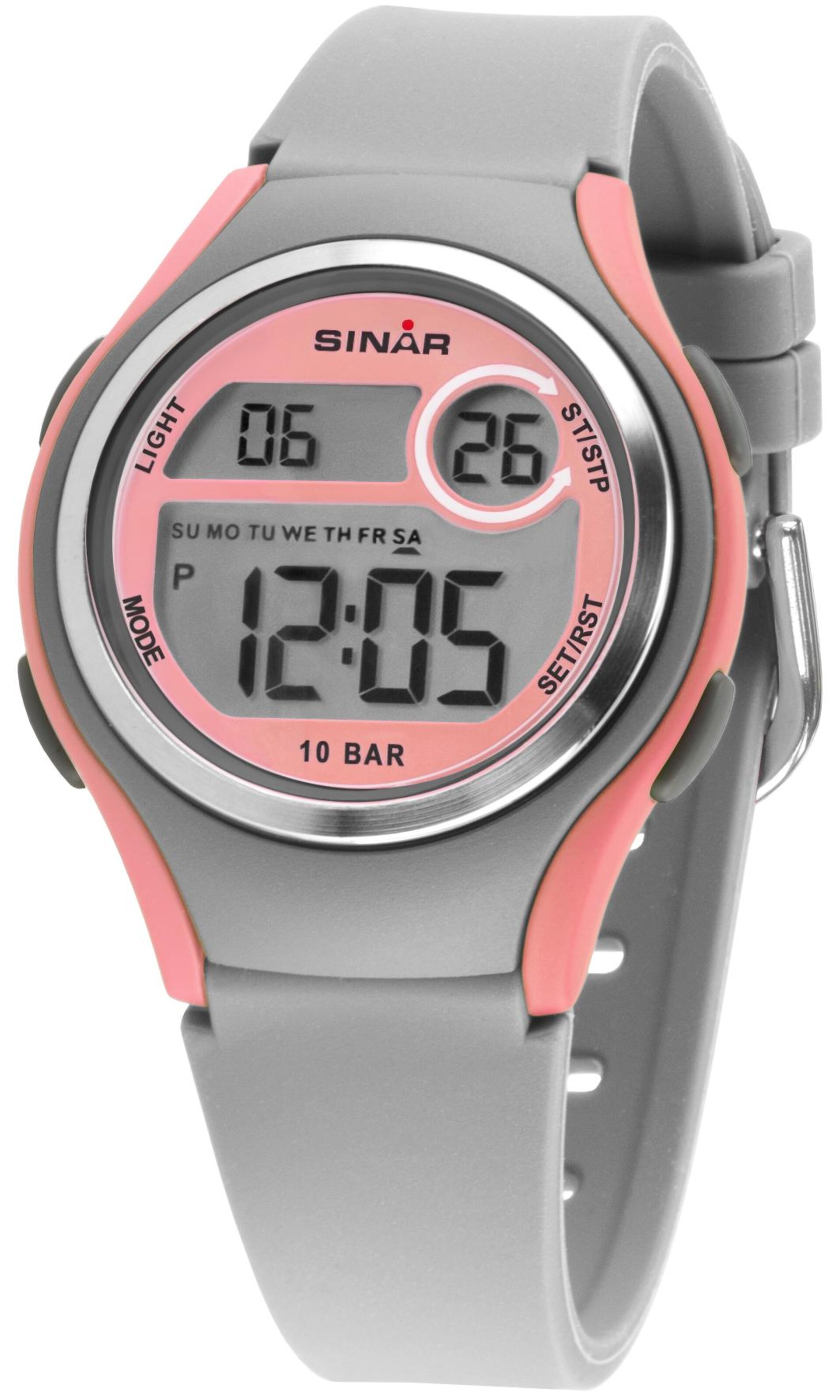 SINAR Digital Watch in Grey: front