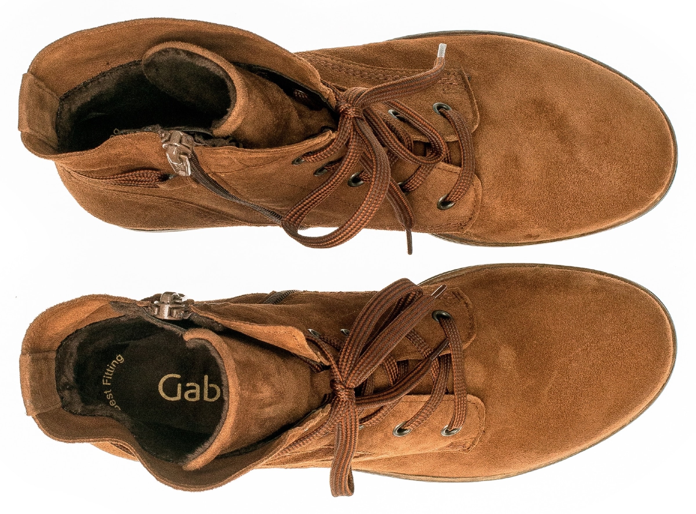 GABOR Schnürstiefelette in Braun