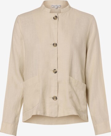 Marie Lund Blouse 'Emma' in Beige: voorkant