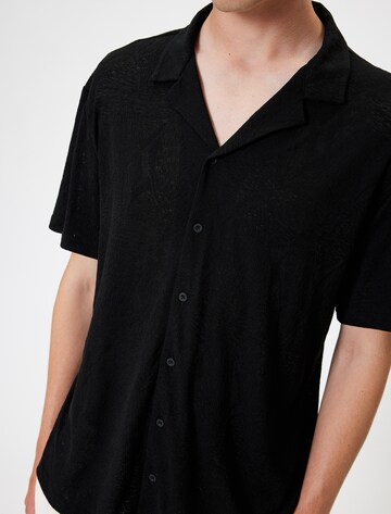 Koton Comfort fit Button Up Shirt in Black