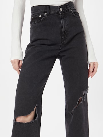 Dr. Denim Wide Leg Jeans 'Echo' in Schwarz