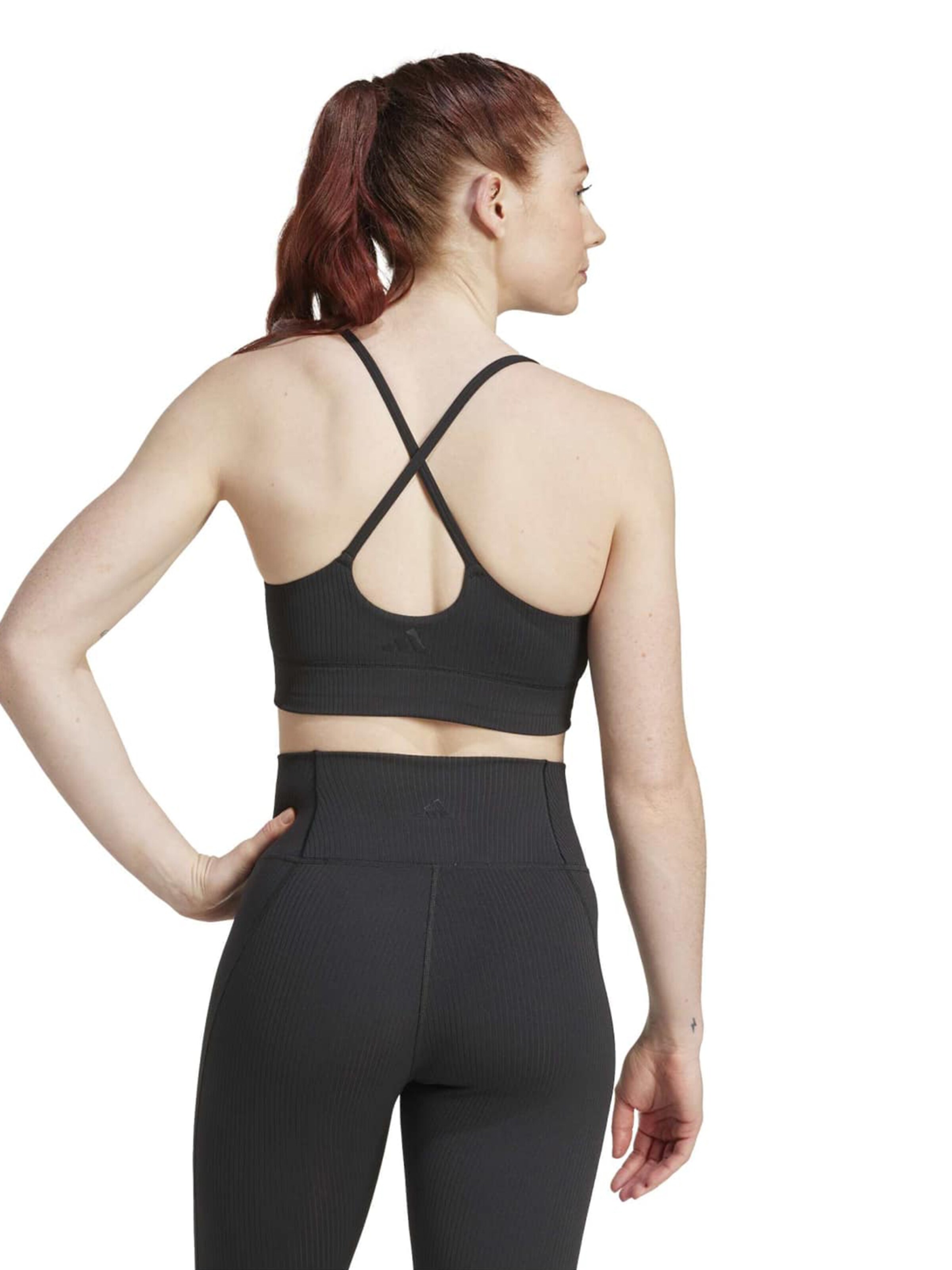 ADIDAS PERFORMANCE Bustier Športni nederček 'All Me' | črna barva: zadnja stran