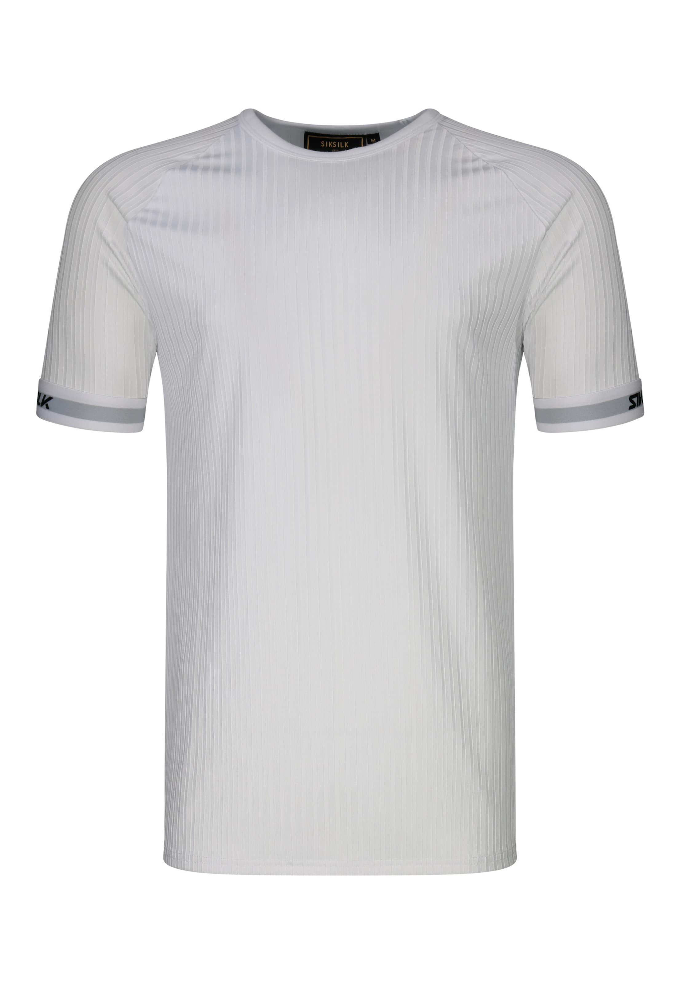 T-Shirt SikSilk en blanc : devant