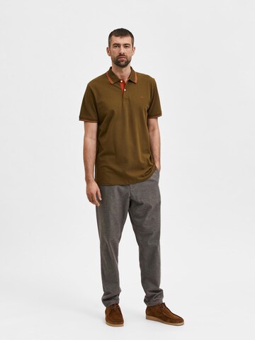 SELECTED HOMME Poloshirt 'Aze' in Grün