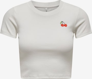 ONLY T-Shirt 'ONLFRUITY' in Weiß: Vorderseite