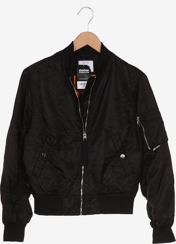 Bershka Jacket & Coat in XS in Black: front
