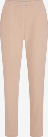 Coupe slim Pantalon 'Sara' Goldner en marron : devant