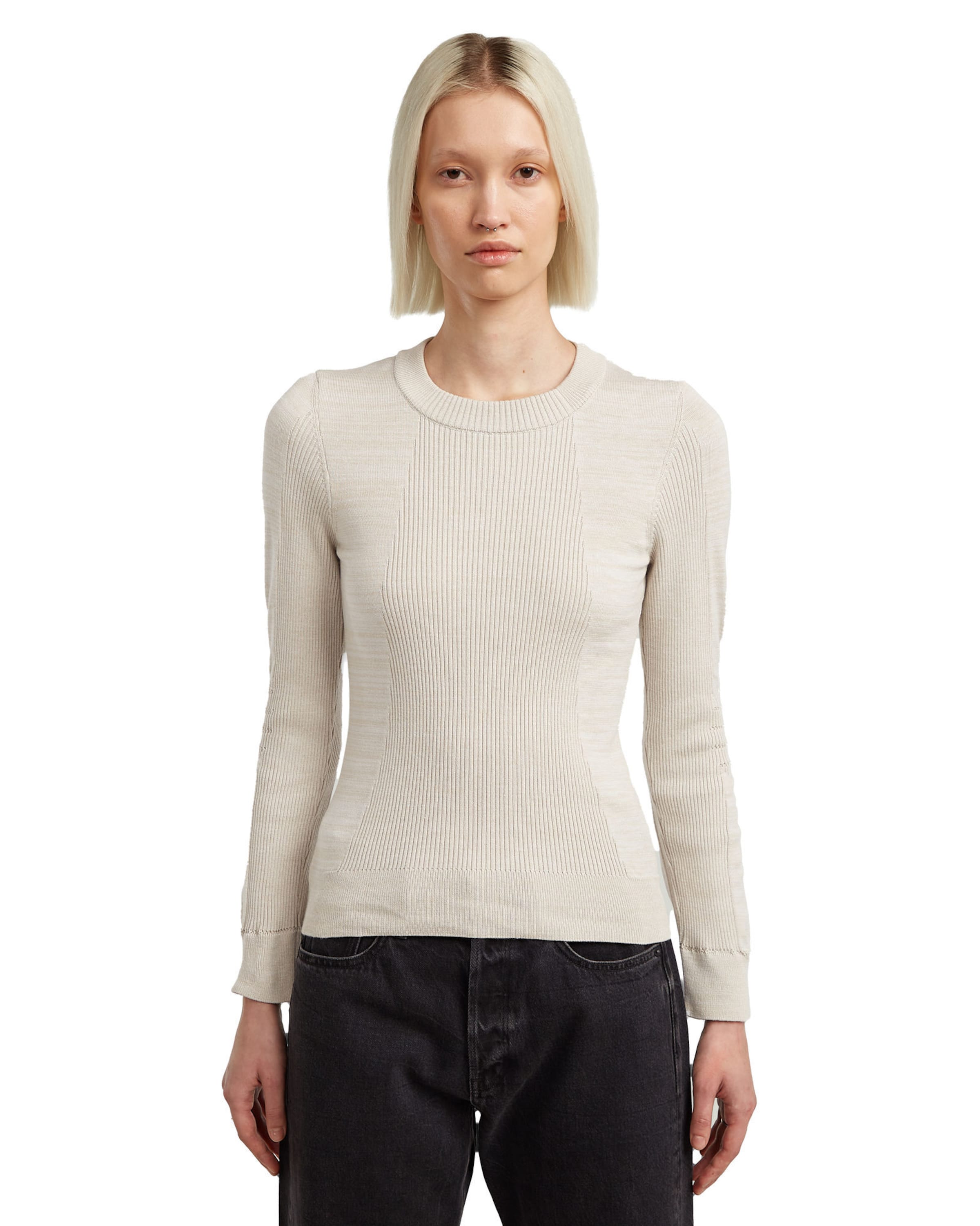 G-STAR Trui in Wit: voorkant