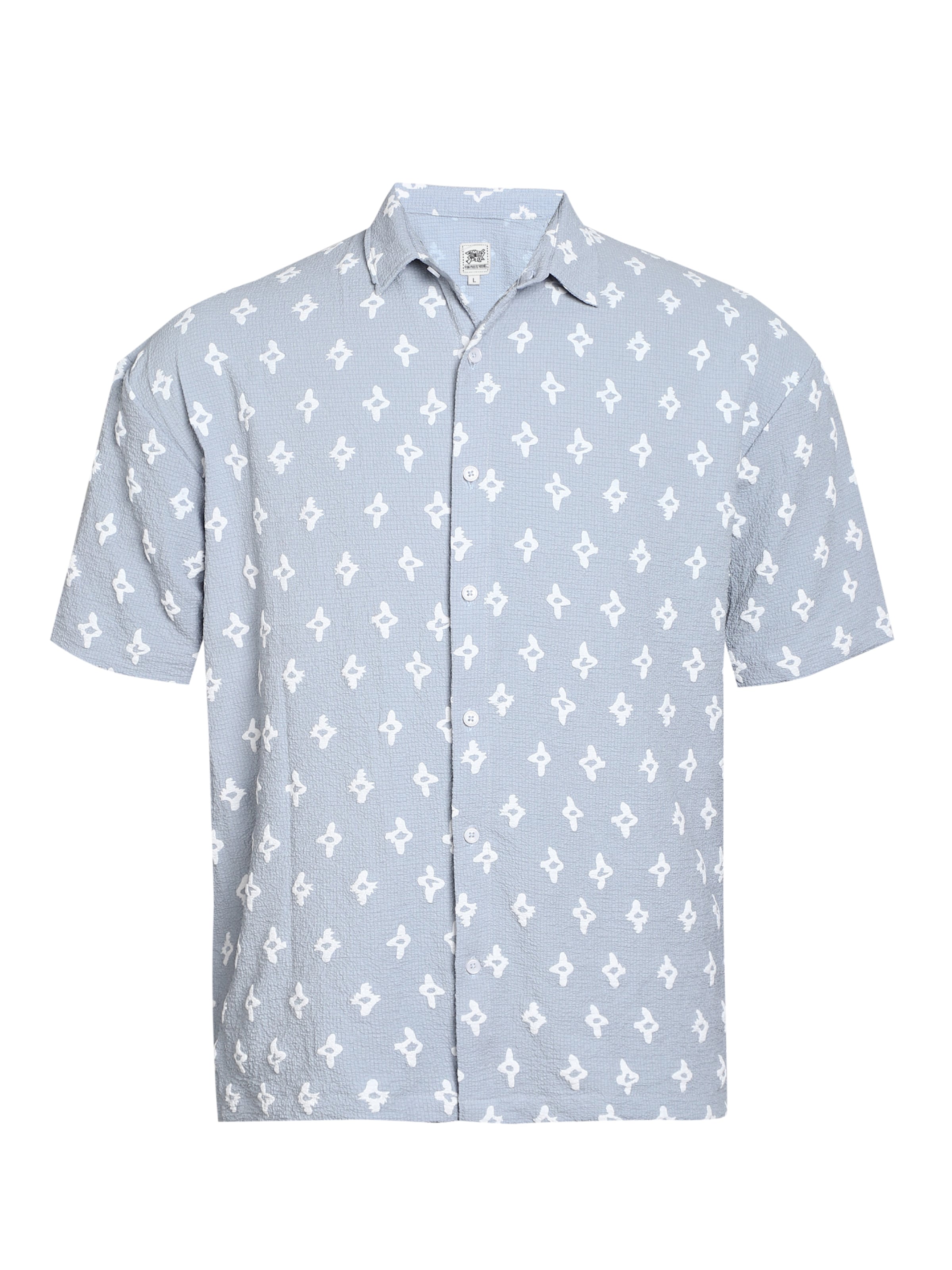 Campus Sutra Regular fit Button Up Shirt 'Tori' in Blue: front