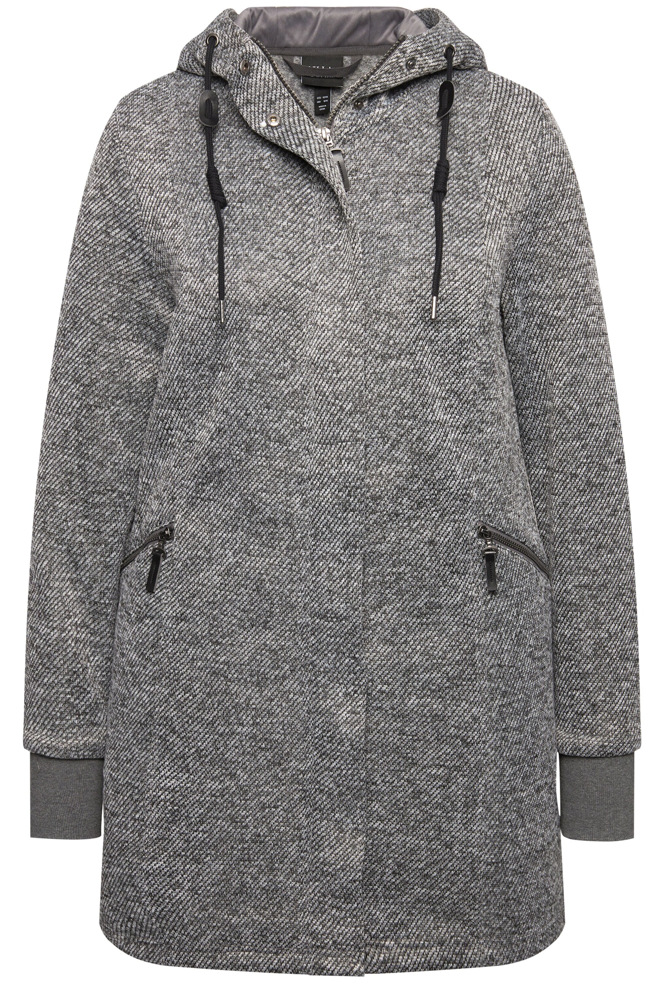 Ulla Popken Knit cardigan in Grey: front