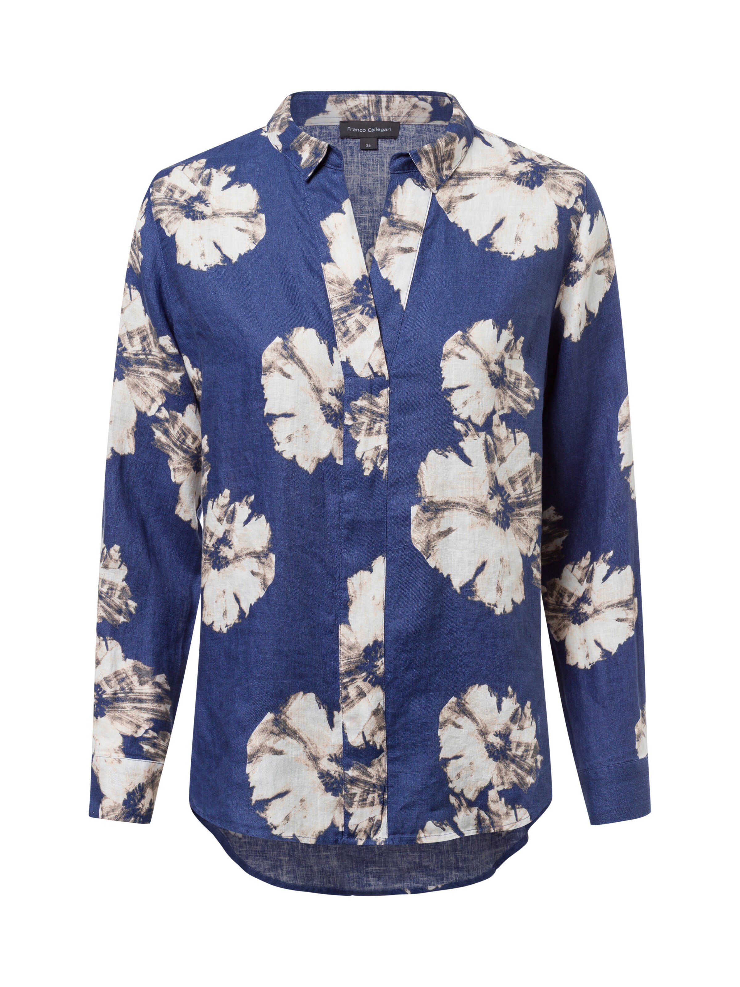 Franco Callegari Bluse ' ' in Blau: Vorderseite