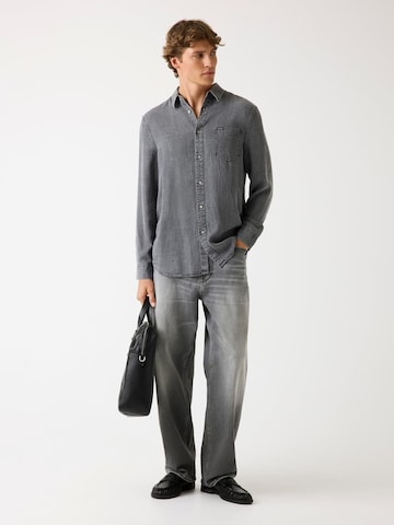 GUESS Regular Fit Hemd in Grau