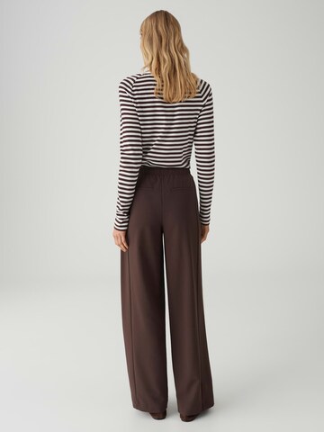 OPUS Loose fit Pants 'Melane' in Brown