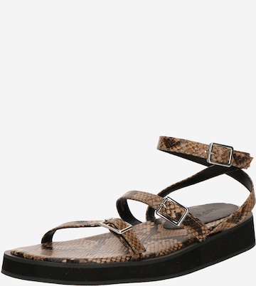 TOPSHOPSandale s remenčićima 'Jake' - bež boja: prednji dio