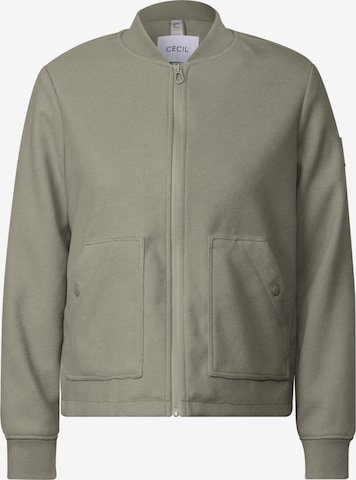 CECIL Blouson in Woll-Optik in Grün: Vorderseite