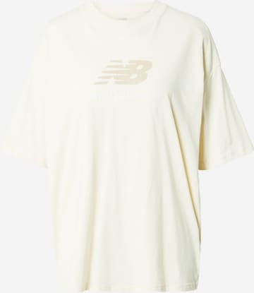 new balance Oversized bluse 'Essentials' i hvid: forside