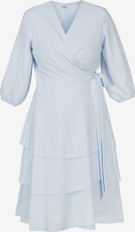 Robe de cocktail 'NARCYZA' Karko en bleu : devant