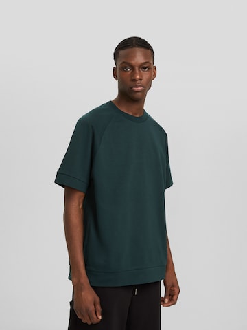 T-Shirt Bershka en vert : devant