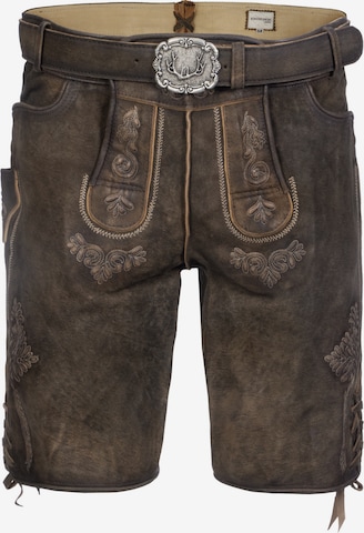 Regular Pantalon folklorique 'Sigl' STOCKERPOINT en marron : devant