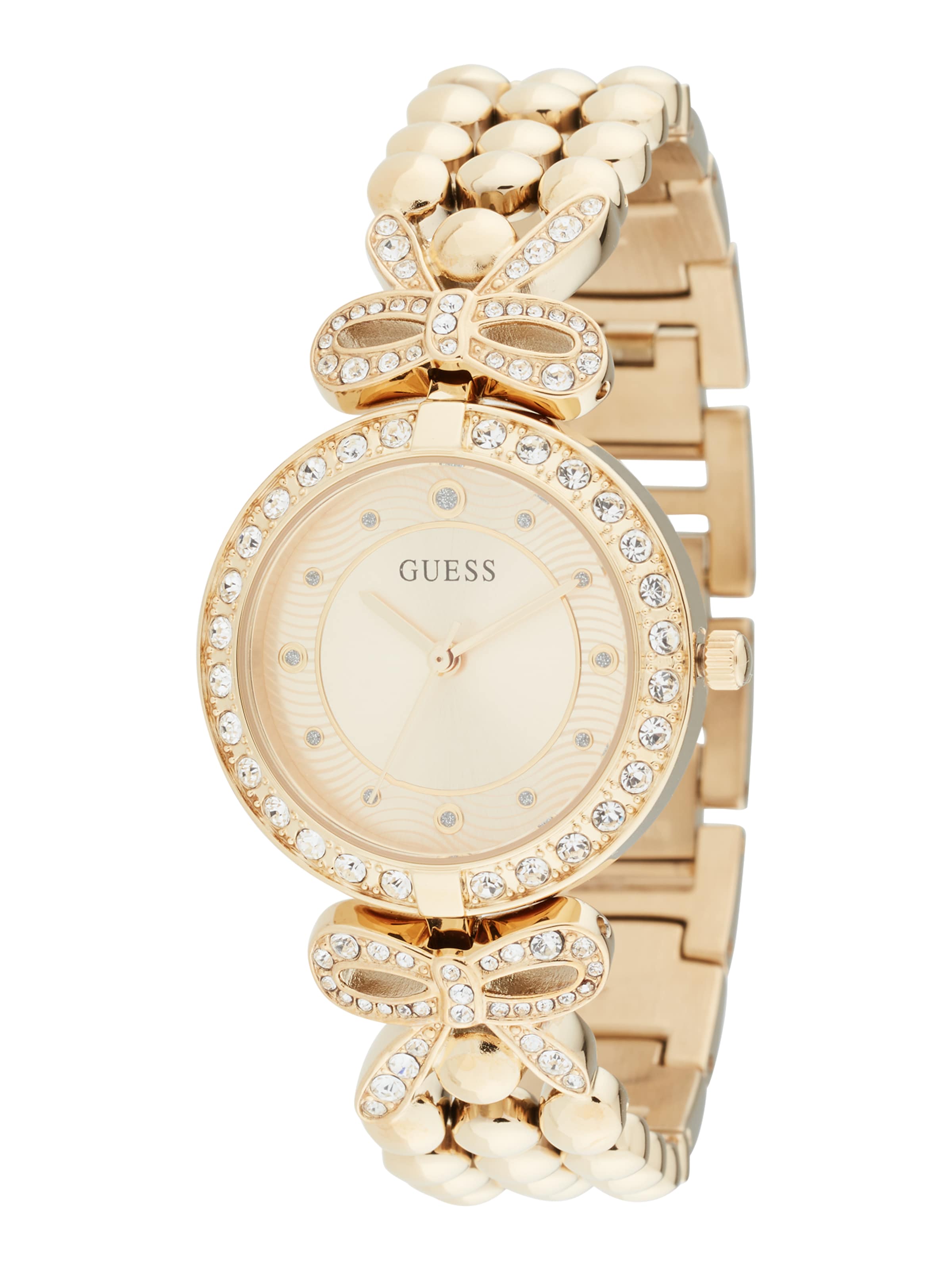 GUESS Analog watch 'RIBBON' in Gold: front