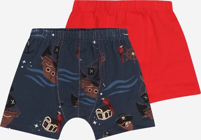 Walkiddy Underpants in Night blue / Brown / Light red / Black / White, Item view