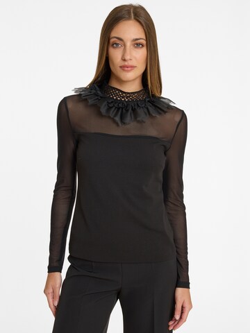 Ana Alcazar Blouse 'Afoly' in Zwart: voorkant