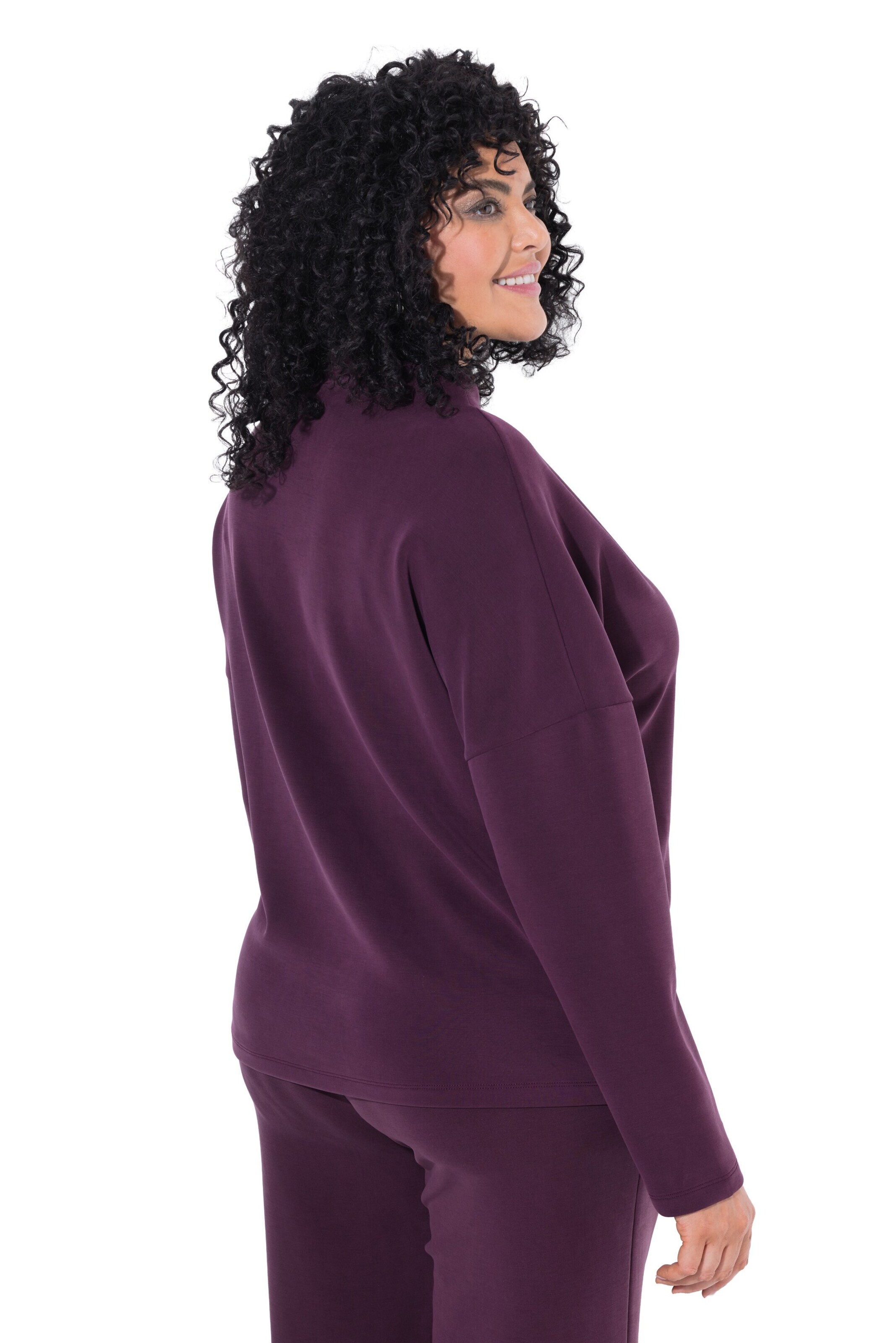 Ulla Popken Sweatshirt in Lila