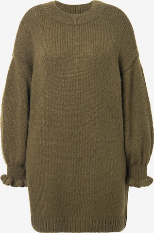 Studio Untold Knitted dress in Green: front