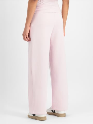 ALPHA INDUSTRIES Wide leg Pants in Purple: back