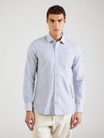 Michael Kors Slim fit Πουκάμισο σε μπλε: μπροστά