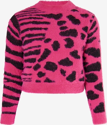 myMo KIDS Свитер в Ярко-розовый: спереди