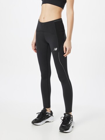 new balance Skinny Workout Pants 'Impact' in Black: front
