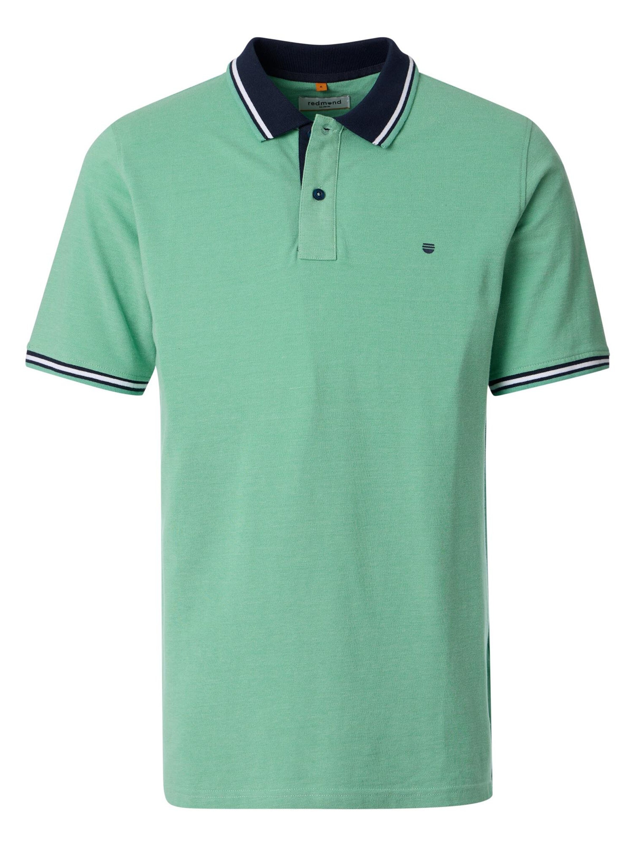 redmond Shirt 'Basic'‌ in Grün: Vorderseite