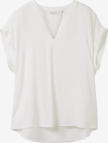 TOM TAILOR Blouse in Wit: voorkant