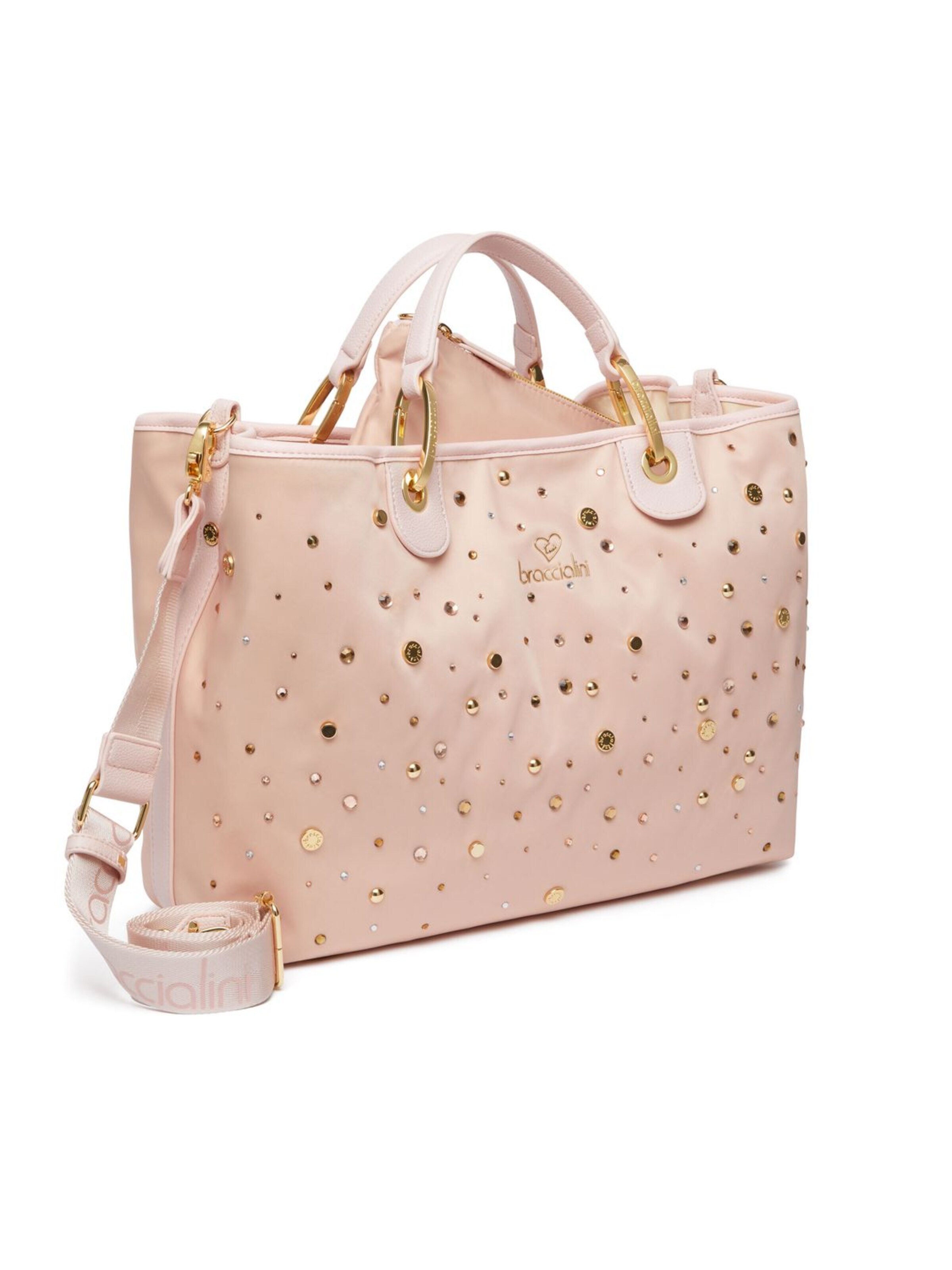 Borsa a mano 'Beth Strass' di Braccialini in rosa
