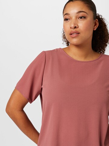 ONLY Carmakoma Bluse 'VICA' in Braun